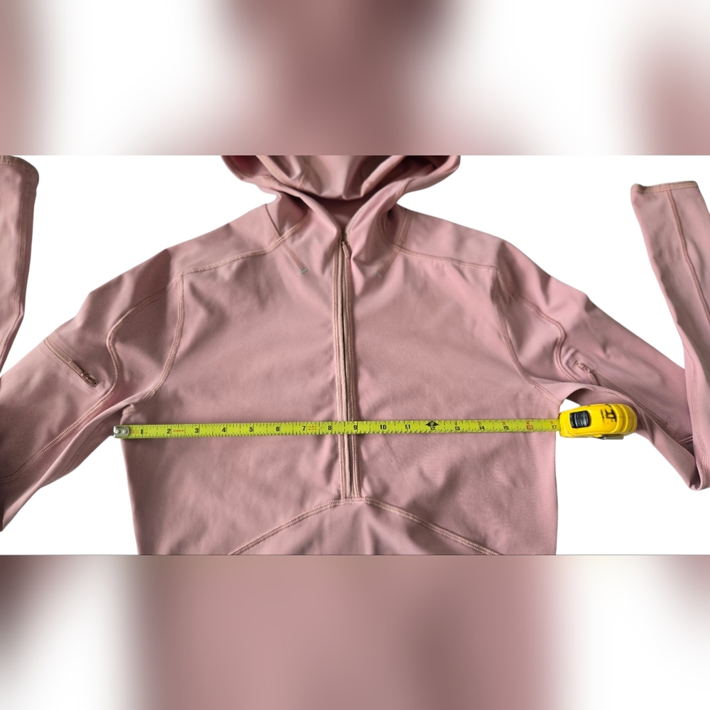 lululemon Break A Trail 1/2 Zip Pink Pastel Hooded Jacket - Picture 8 of 16
